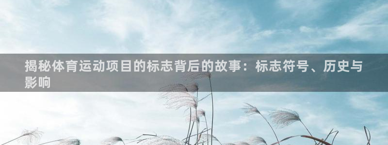 必发集团|揭秘体育运动项目的标志背后的故事：标志符号、历史与