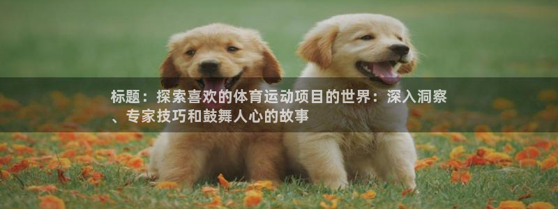 必发7790电子集团线上平台|标题：探索喜欢的体育运动项目的